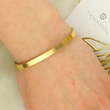 Bransoletka Pretty Bangles z różowym cyrkoniowym sercem – Stalowa biżuteria damska (4).jpg